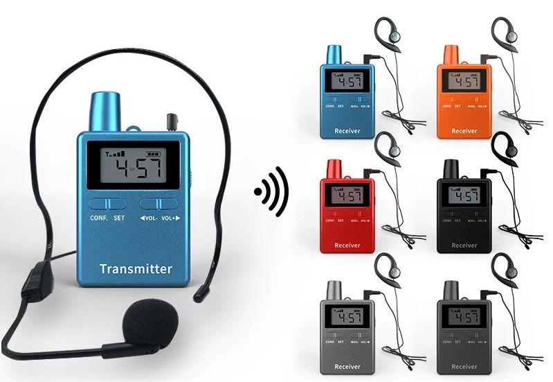 Museum Audio Guide System Transmitter and Receiver with Microphone 产品模型(图2)