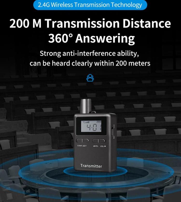 The Translation System for Church 200m transmission range Kilsə üçün tərcümə sistemi(图3)